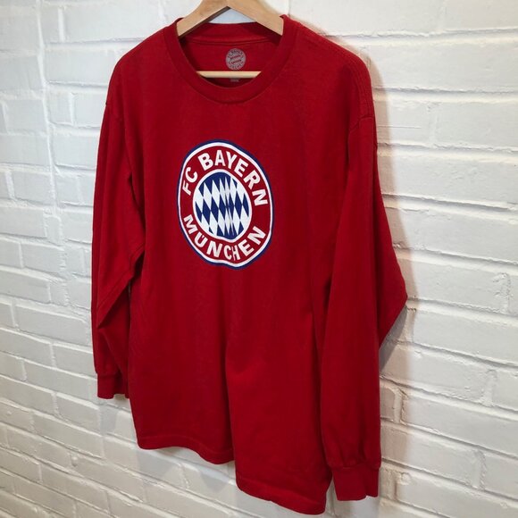 Bayern Munich Football Soccer Official Long Sleeve T-Shirt Men's Large - Picture 3 of 7
